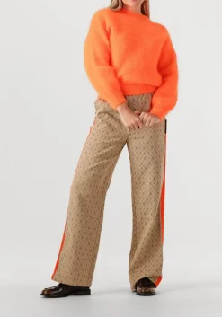 DAMES ALIX THE LABEL wijde broek ladies woven logo pants