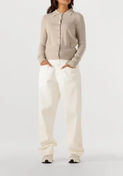 DAMES CLOSED trui cardigan with collar