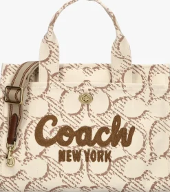 DAMES COACH handtas maxi signature canvas cargo tote