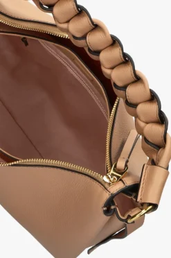 DAMES COCCINELLE schoudertas double grainy