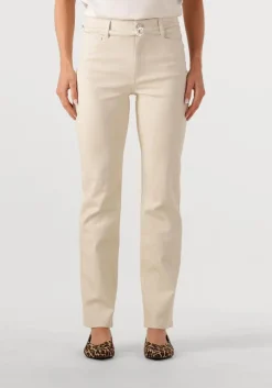 DAMES DANTE6 wijde broek amanda metallic straight cropped jeans