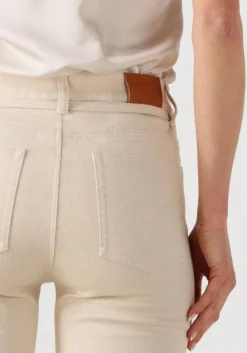 DAMES DANTE6 wijde broek amanda metallic straight cropped jeans