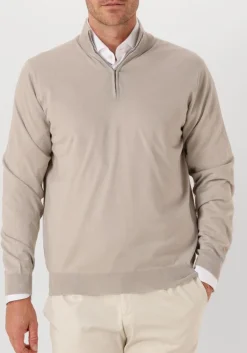 Heren FILIPPO DE LAURENTIIS trui mezza zip ml r.merino