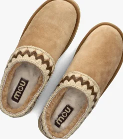 DAMES MOU pantoffels platform clog suede leather st