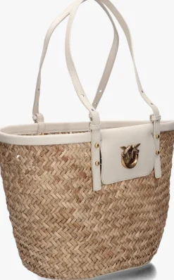 DAMES PINKO shopper love summer basket raffia