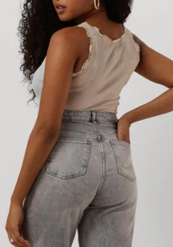 DAMES ROSEMUNDE top silk top w/ lace