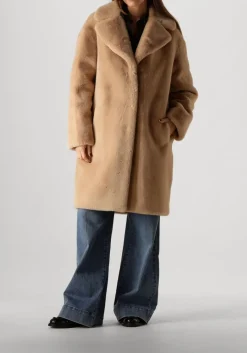 DAMES STAND STUDIO faux fur jas camille cocoon coat