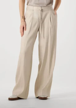 DAMES SUMMUM pantalon trousers wide linen blend twill