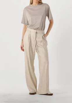 DAMES SUMMUM pantalon trousers wide linen blend twill
