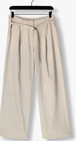 DAMES SUMMUM pantalon trousers wide linen blend twill