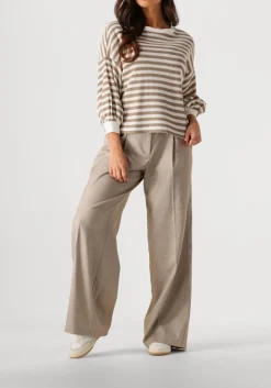 DAMES SUMMUM pantalon trousers wide linen blend twill