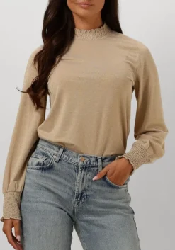 DAMES SUMMUM top smocked top fine lurex jersey