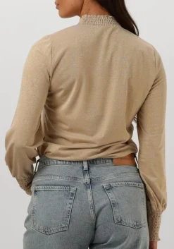 DAMES SUMMUM top smocked top fine lurex jersey