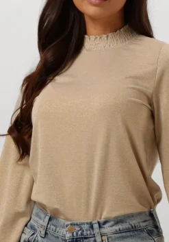 DAMES SUMMUM top smocked top fine lurex jersey