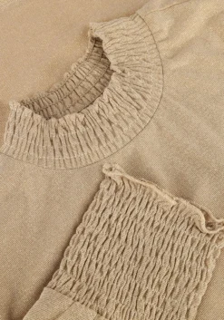 DAMES SUMMUM top smocked top fine lurex jersey