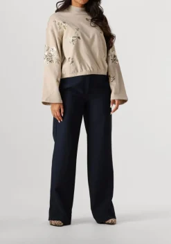 DAMES SUMMUM trui croped embellished