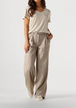 DAMES SUMMUM t-shirt v-neck top metallic coated jersey