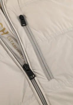 Heren WOOLRICH beige jack matt stretch hybrid