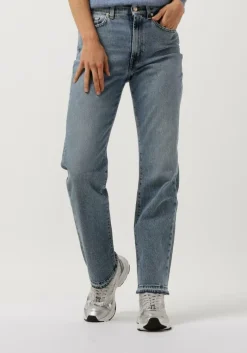 DAMES 7 FOR ALL MANKIND e straight leg jeans tall logan strovepipe higher with unrolled hem