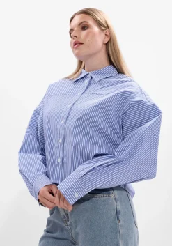 DAMES ALIX THE LABEL e blouses ladies woven striped blouse
