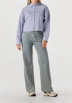 DAMES ALIX THE LABEL e blouses ladies woven striped blouse