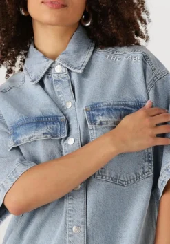 DAMES ALIX THE LABEL e mini jurk ladies woven flowy shirt dress