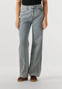 DAMES ALIX THE LABEL e straight leg jeans ladies woven embellished denim pants