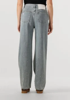 DAMES ALIX THE LABEL e straight leg jeans ladies woven embellished denim pants