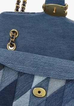 DAMES COACH e handtas quilted patchwork denim tabby