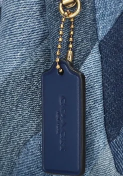 DAMES COACH e handtas quilted patchwork denim tabby