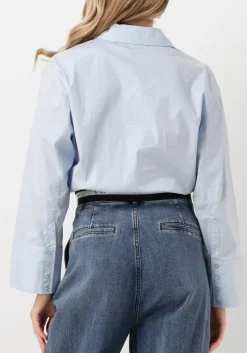 DAMES CO'COUTURE e blouses cotton crisp logo crop shirt