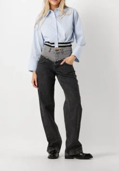 DAMES CO'COUTURE e blouses cotton crisp logo crop shirt