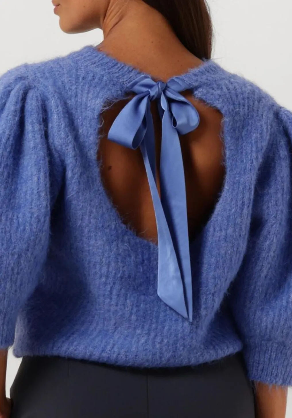 DAMES CO'COUTURE e trui coralie bow rib knit