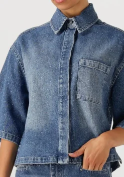 DAMES DANTE6 e blouses daisy rhinestone denim shirt