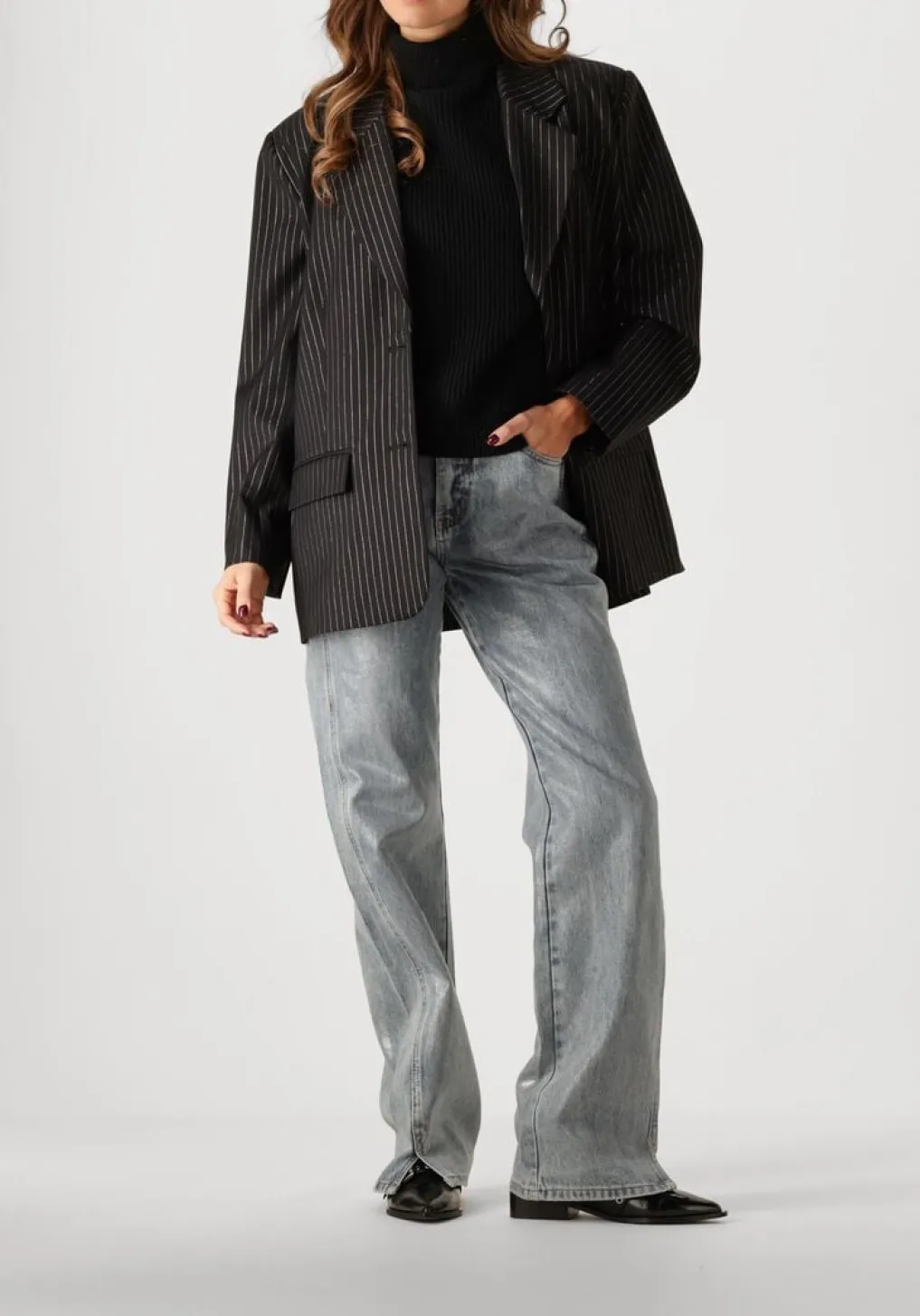 DAMES GESTUZ e straight leg jeans coatygz hw straight jeans