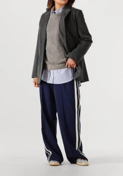 DAMES HAUTE L'AMITIÉ e haute l'amitié blouses stripe chest logo shirt