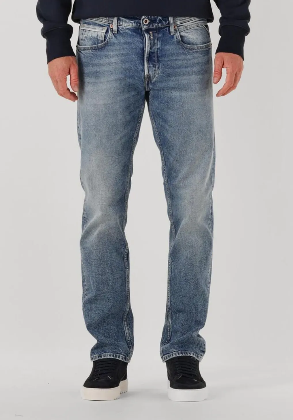 Heren REPLAY e slim fit jeans grover