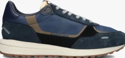Heren WOOLRICH e lage sneakers retro sneaker man camoscio