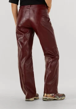 DAMES ALIX THE LABEL straight leg jeans faux leather pants
