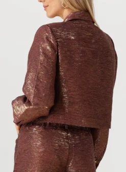 DAMES AMAYA AMSTERDAM gewatteerde jas lo jacket