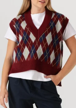 DAMES CO'COUTURE spencer row check vest
