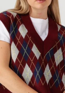 DAMES CO'COUTURE spencer row check vest