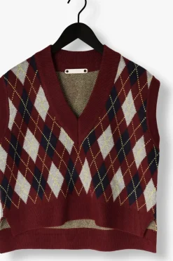 DAMES CO'COUTURE spencer row check vest