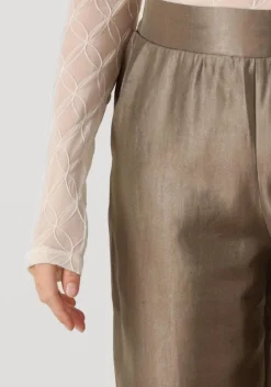 DAMES AIMEE THE LABEL bronzen wijde broek soleil