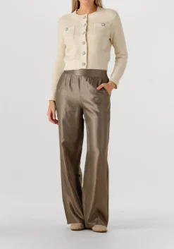 DAMES AIMEE THE LABEL bronzen wijde broek soleil