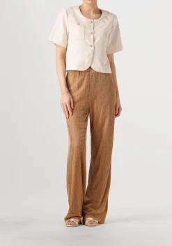 DAMES AMAYA AMSTERDAM bronzen wijde broek mikki