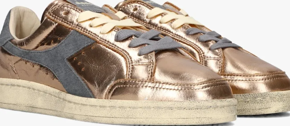 DAMES DIADORA HERITAGE bronzen lage sneakers prestige metal used