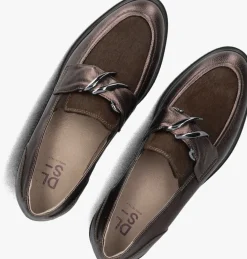 DAMES DL SPORT bronzen loafers 6766