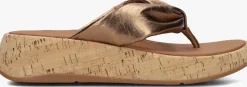 DAMES FITFLOP bronzen teenslippers hn3