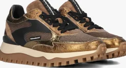 DAMES FLORIS VAN BOMMEL bronzen lage sneakers sfw-10127 grommi